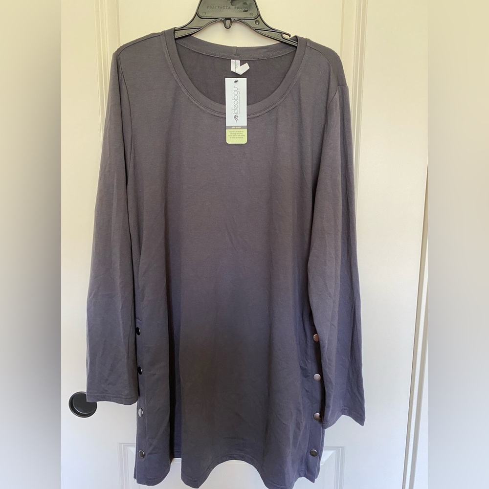 Ideology Longsleeves Active-Wear Dress - Grey Size XXL